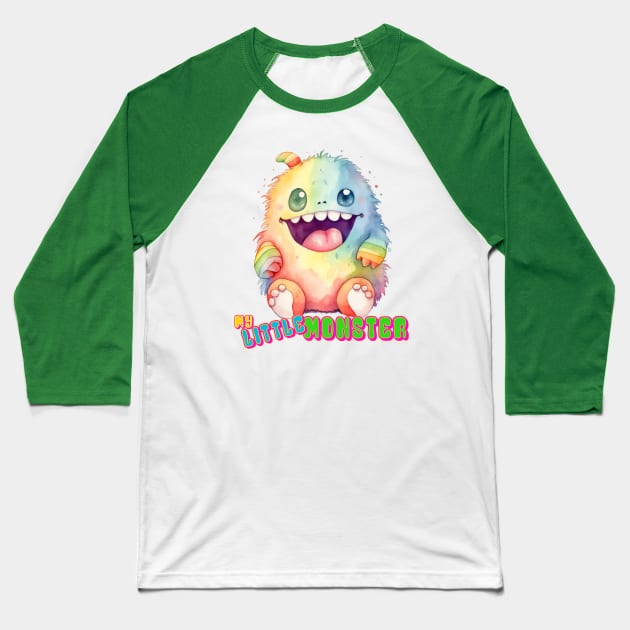 My Little Monster Baseball T-Shirt by Peter the T-Shirt Dude